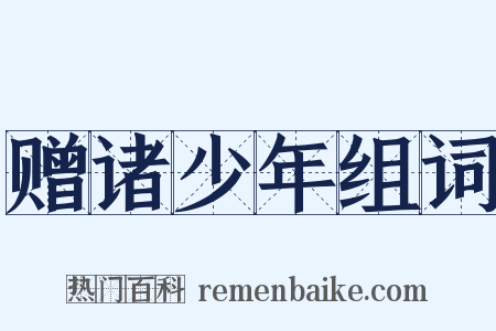 赠诸少年组词是什么意思的图片